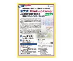京大式Think-up Camp! on-line 人と機械が協働するための理論づくりとインターフェイス